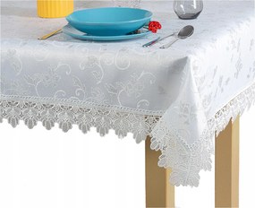 Asztalterítő 85x85 Szalvéta Fehér Gipszkartonnal