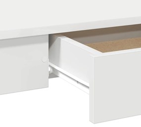fehér forgácslap íróasztal 100x45x75 cm