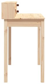 tömör fenyőfa íróasztal 110x50x93 cm