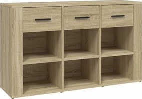 vidaXL sonoma tölgy színű szerelt fa tálalóasztal 100x30x59,5 cm