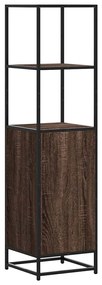 Magastábla barna tölgy 35,5x35x139 cm műanyag fa és fém