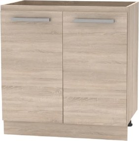 Alsószekrény 80 2 DV, tölgy sonoma, NOVA PLUS NOPL-060-0S