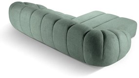 Világoszöld sarokkanapé (bal oldali) Diana – Micadoni