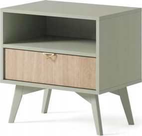 Komodee Éjjeliszekrény Tofino S54 Halszálka Scandi Eukaliptusz 1 fiók