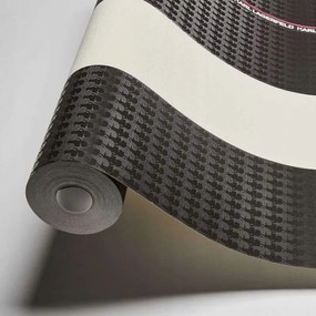 Vinil tapéta csíkos flizelin Karl Lagerfeld fényes exkluzív