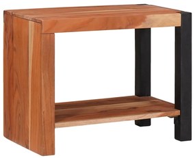 Könyvszekrény Barna, Fekete 50 x 30 x 40 cm Tömör Akácfa
