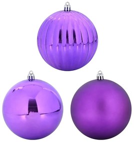 Karácsonyi Díszgömb Készlet 4 pcs Lila