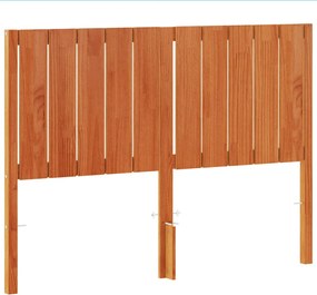 vidaXL viaszbarna tömör fenyőfa fejtámla 135 cm