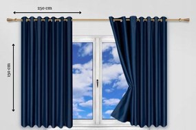 Mg függöny Sötétkék 250x130cm lengyel