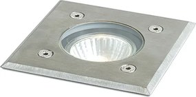 RENDL ORBU SQ 10 süllyesztett lámpa rozsdamentes acél 230V LED GU10 15W IP67