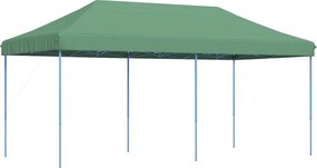 vidaXL zöld összecsukható felugró rendezvénysátor 580x292x315 cm