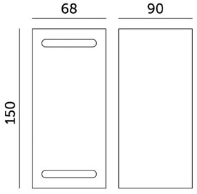 Kültéri fali lámpa QUERK 2xGU10/35W/230V IP54 15 cm fekete