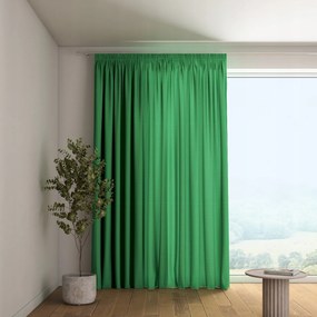 Függöny ráncoló szalaggal 1 db 130x245cm zöld