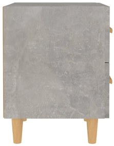 Betonszürke éjjeliszekrény 40 x 35 x 47,5 cm