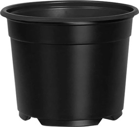 vidaXL Virág Cserép 50 pcs Fekete Ø 15 x 12.5 cm Műanyag