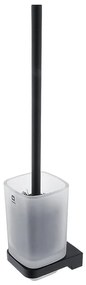 NIMCO MAC 29094CN-90 - Falra szerelhető WC kefe MAYA matt üveg/matt fekete