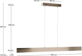 Ezüstszínű LED függőlámpa fém búrával Boadella – Kave Home
