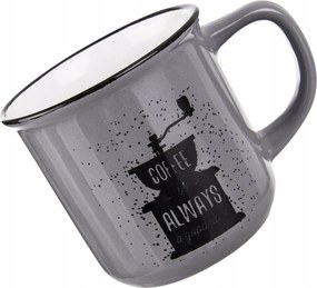 Kerámia bögre kávé tea gyógynövény italok Szürke 370 ml