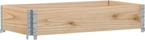 vidaXL tömör fenyőfa kerti virágláda 100 x 50 cm