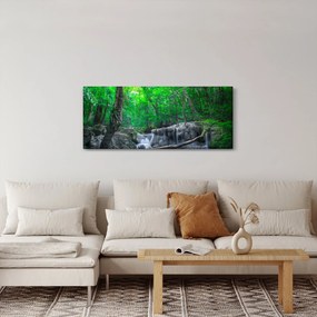 Kép - Erawan vízesés, Kanchanaburi, Thaiföld (120x50 cm)