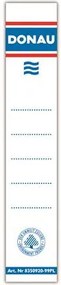 Cserecímke, iratrendezőhöz, kétoldalas, 28x153mm, DONAU, fehér (D8350)