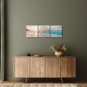 Kép - Álom tengerpart (órával) (90x30 cm)