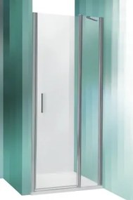 Roltechnik TDN1 egy szárnyú zuhanyajtó két fal közé ezüst profillal átlátszó üveggel 100
