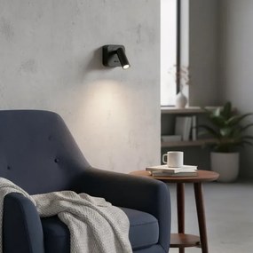 Ideal Lux - LED Fali spotlámpa BEAN LED/3W/230V CRI 90 fekete