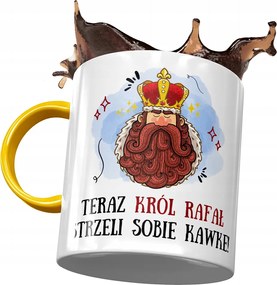 Sárga bögre Raffael Barát Barátnak Ajándék Nyomtatott Fotóval