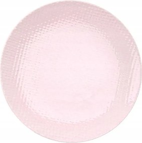 Kerámia rózsaszín lapos desszertes tányér 21 cm