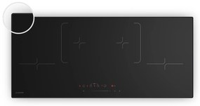 Klarstein Velaire indukciós főzőlap, elegáns, minimalista, erőteljes, 4 főzőzóna, 7000 W, 90 cm