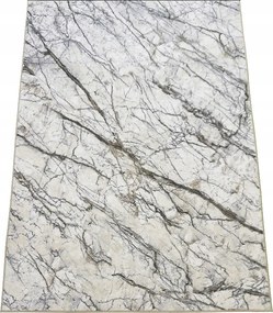 Szőnyeg 120x170 Krémszínű Márvány Plüss Puha Modern Hálószoba Nappali