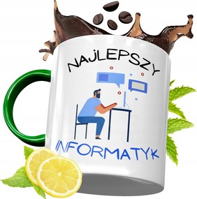 Zöld Bögre Informatikusoknak Születésnapi Ajándék fényképes nyomtatással