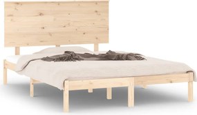 vidaXL tömör fenyőfa ágy matrac nélkül 140 x 200 cm