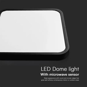 LED fürdőszobai mennyezeti lámpa szenzorral LED/18W/230V IP44 4000K 29x29 cm +DO