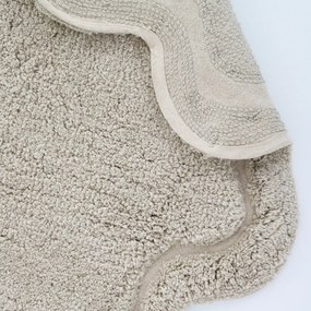 Bézs mosható kézi szövésű pamut kerek szőnyeg ø 110 cm Sweet April Lin – Nattiot