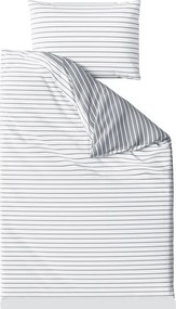 Povlečení z Renforcé bavlny CAPRIVI šedé knoflík Ágyneműhuzat mérete: 70 x 90 cm | 140 x 200 cm