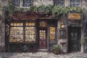 Vászonkép Canvas Város Utca Honlap Mágikus Bolt Ablak 60x40