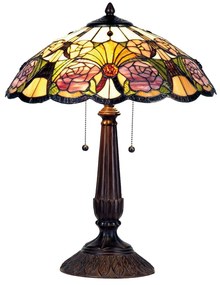 Tiffany asztali lámpa Rózsaszín Ø 44x57 cm