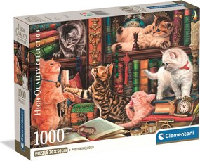 Cicás Curious Whiskers 1000 db-os Compact puzzle Clementoni
