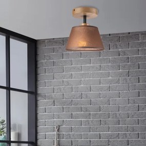 Brilagi - LED  Felületre szerelhető csillár  ANTHONY 1xE14/60W/230V tölgy/barna