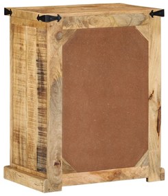 zsúrkocsi 55x35x70 cm Tömör fa Durva mangófából