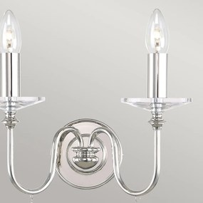 Elstead Lighting FINSBURY PARK FP2-POL-NICKEL Fali lámpa 2x60W/E14