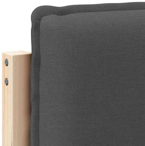 Kárpitozott fejtámla Természetes és sötétszürke 100 cm