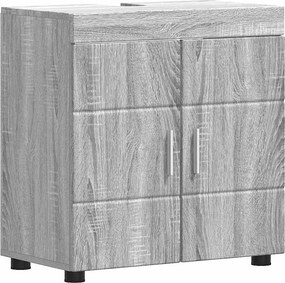vidaXL Fürdőszobai Szekrény Szett TULUM Szürke Sonoma 60 x 34 x 63 cm