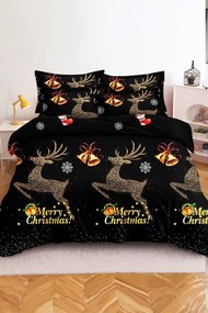 Mikroszálas ágyneműhuzat STARLIT DEER fekete Ágyneműhuzat mérete: 70 x 80 cm | 140 x 200 cm