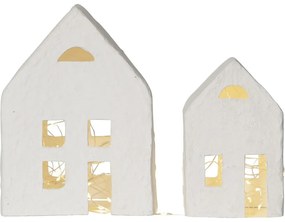 Fehér karácsonyi fénydekoráció szett 2 db-os Plain – Star Trading