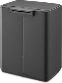 Sötétszürke acél pedálos szemetes 12 l Bo – Brabantia