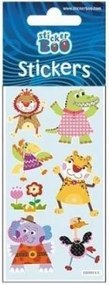Állatos Lion matrica ezüst díszítéssel