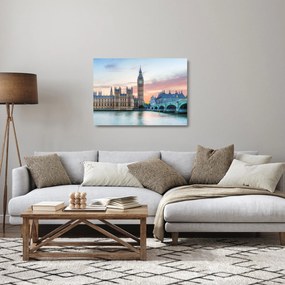 Üveg kép - London pasztell színekben (70x50 cm)